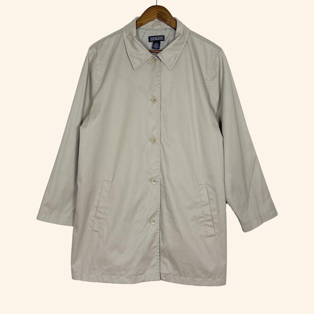 Vintage Lands' End Cotton Car Coat